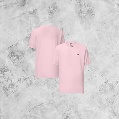 Playera MC con Logotipo Bordado Hombre Rosa