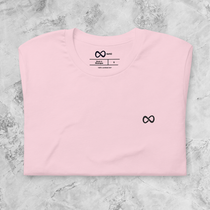 Playera MC con Logotipo Bordado Hombre Rosa